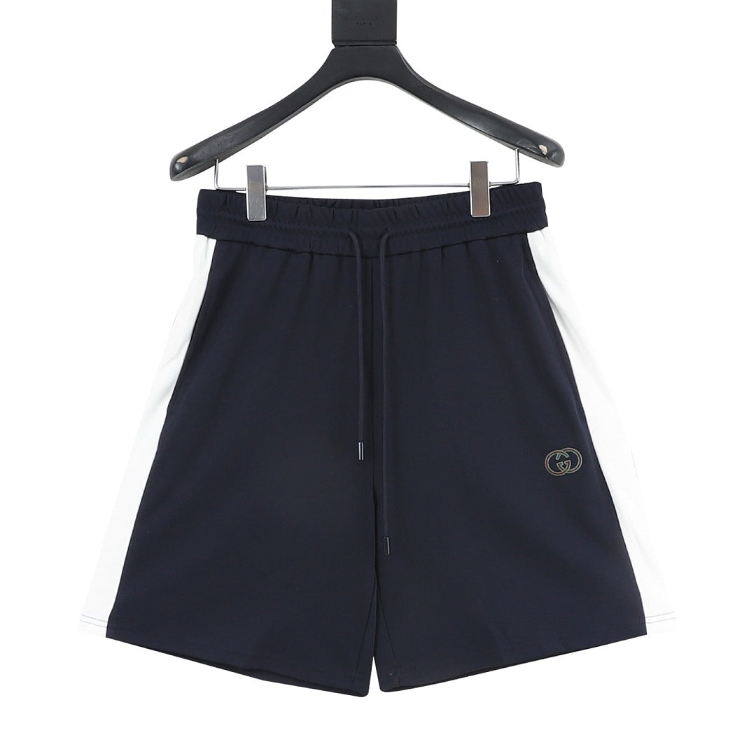 Gucci Color-block Embroidered Logo Shorts