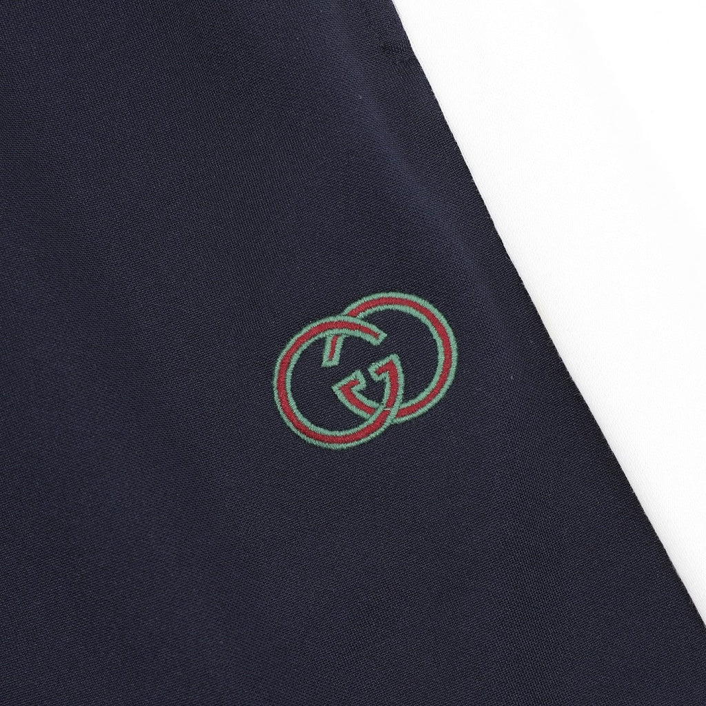 Gucci Color-block Embroidered Logo Shorts