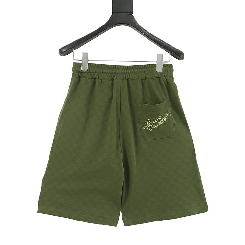 Louis Vuitton Embroidered Patch Damier Shorts