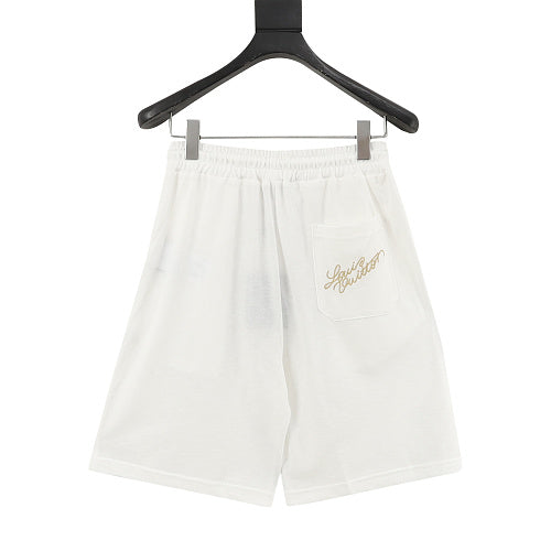 Louis Vuitton Embroidered Patch Damier Shorts