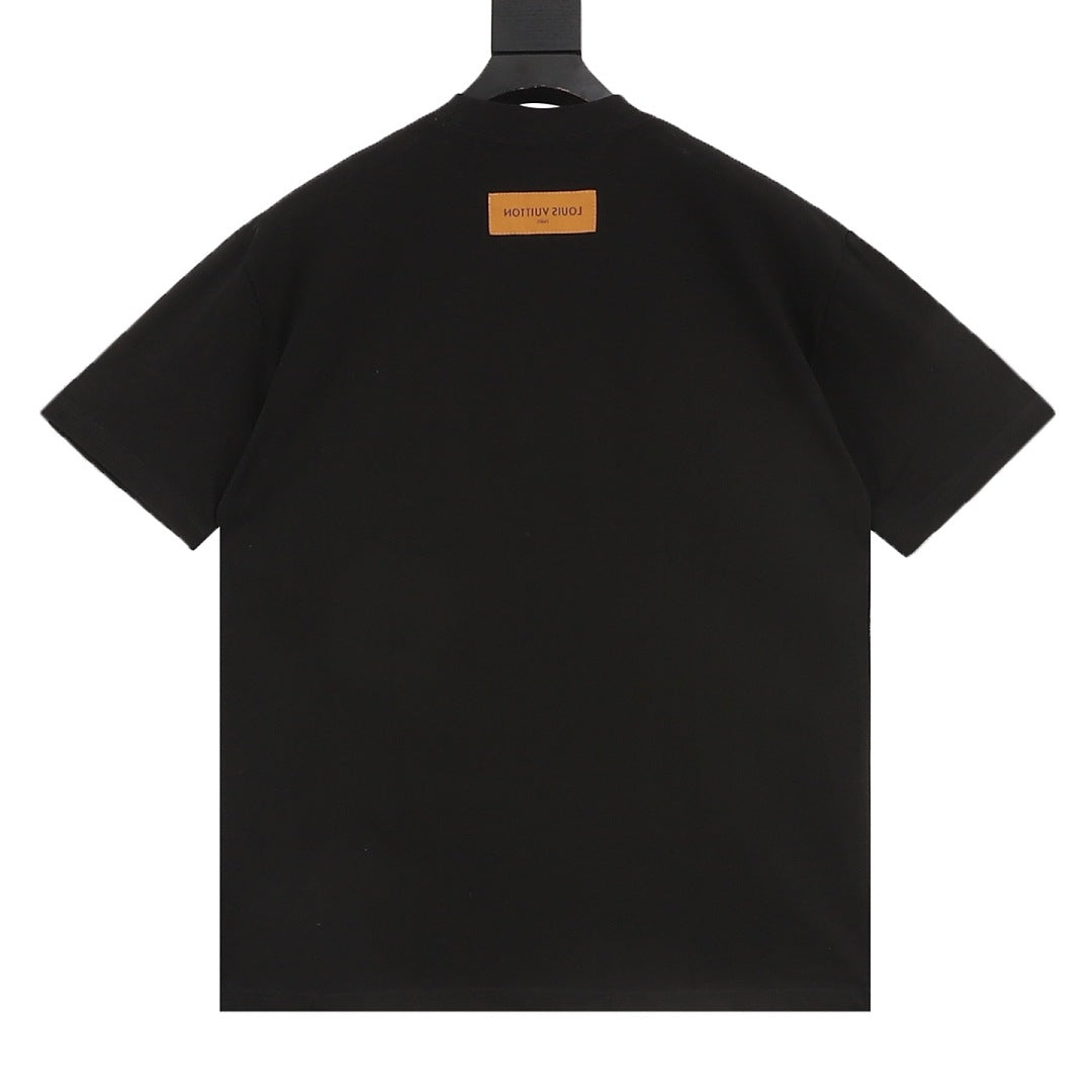 Louis Vuitton x Supreme Collaboration Logo Graffiti T-Shirt