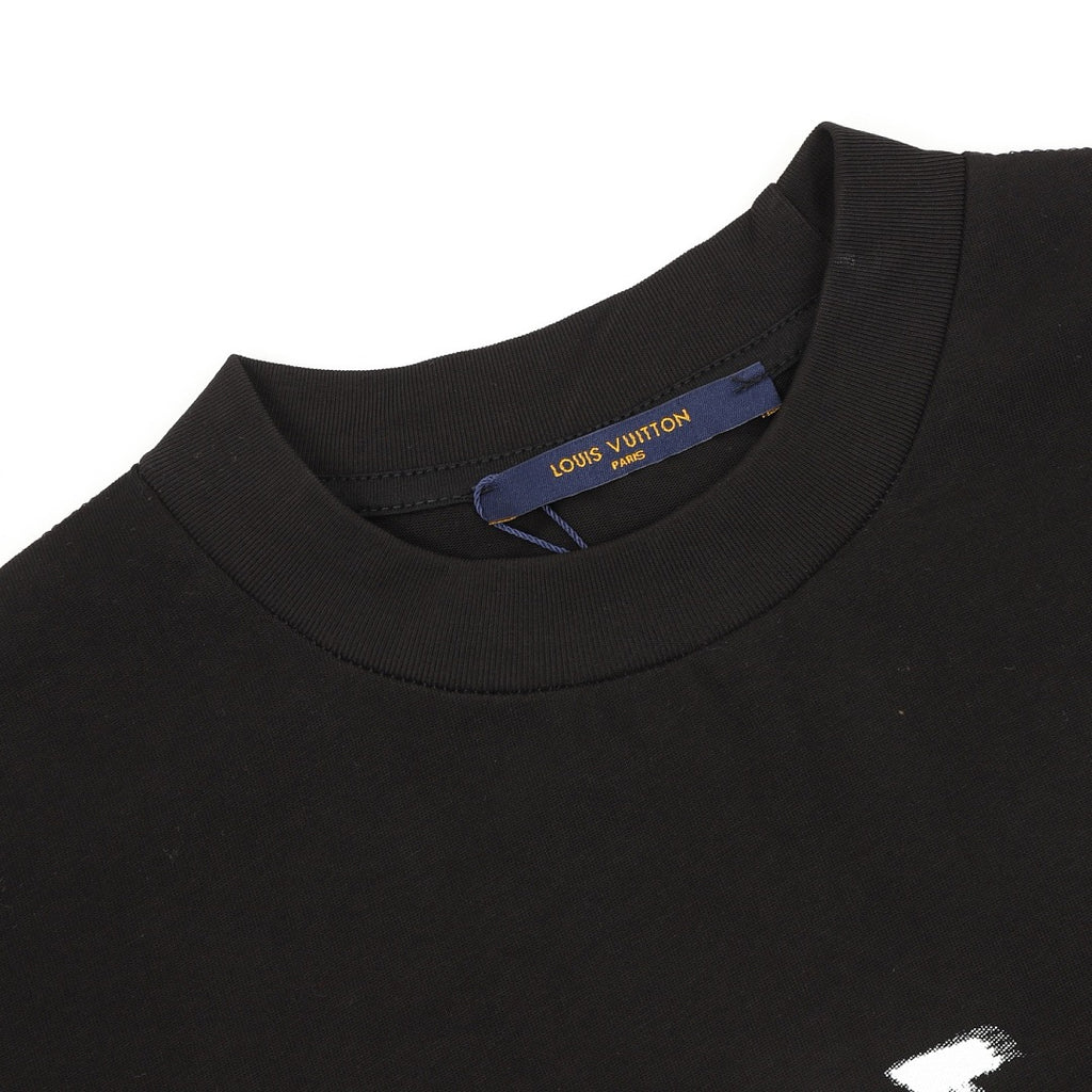 Louis Vuitton x Supreme Collaboration Logo Graffiti T-Shirt