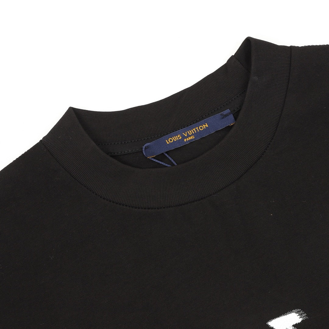 Louis Vuitton x Supreme Collaboration Logo Graffiti T-Shirt