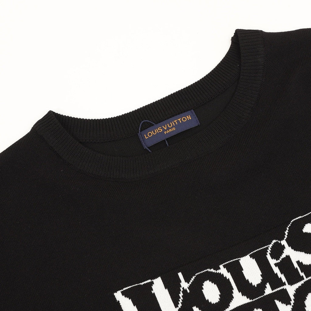 Louis Vuitton Monogram Shadow Jacquard Knit Short-Sleeve T-Shirt