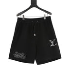 Louis Vuitton Double-Logo Embroidered Shorts