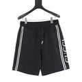 Gucci Side Webbing & Lettering Athletic Shorts