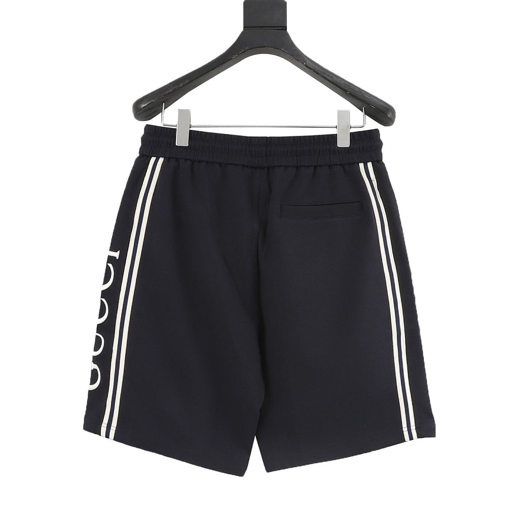 Gucci Side Webbing & Lettering Athletic Shorts