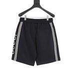 Gucci Side Webbing & Lettering Athletic Shorts