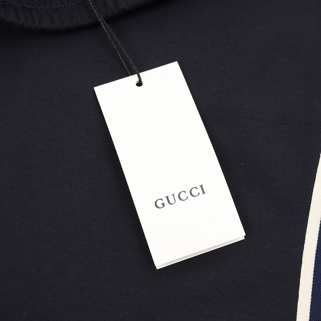 Gucci Side Webbing & Lettering Athletic Shorts