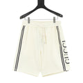 Gucci Side Webbing & Lettering Athletic Shorts
