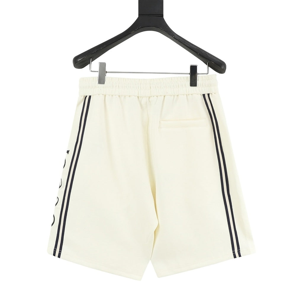 Gucci Side Webbing & Lettering Athletic Shorts