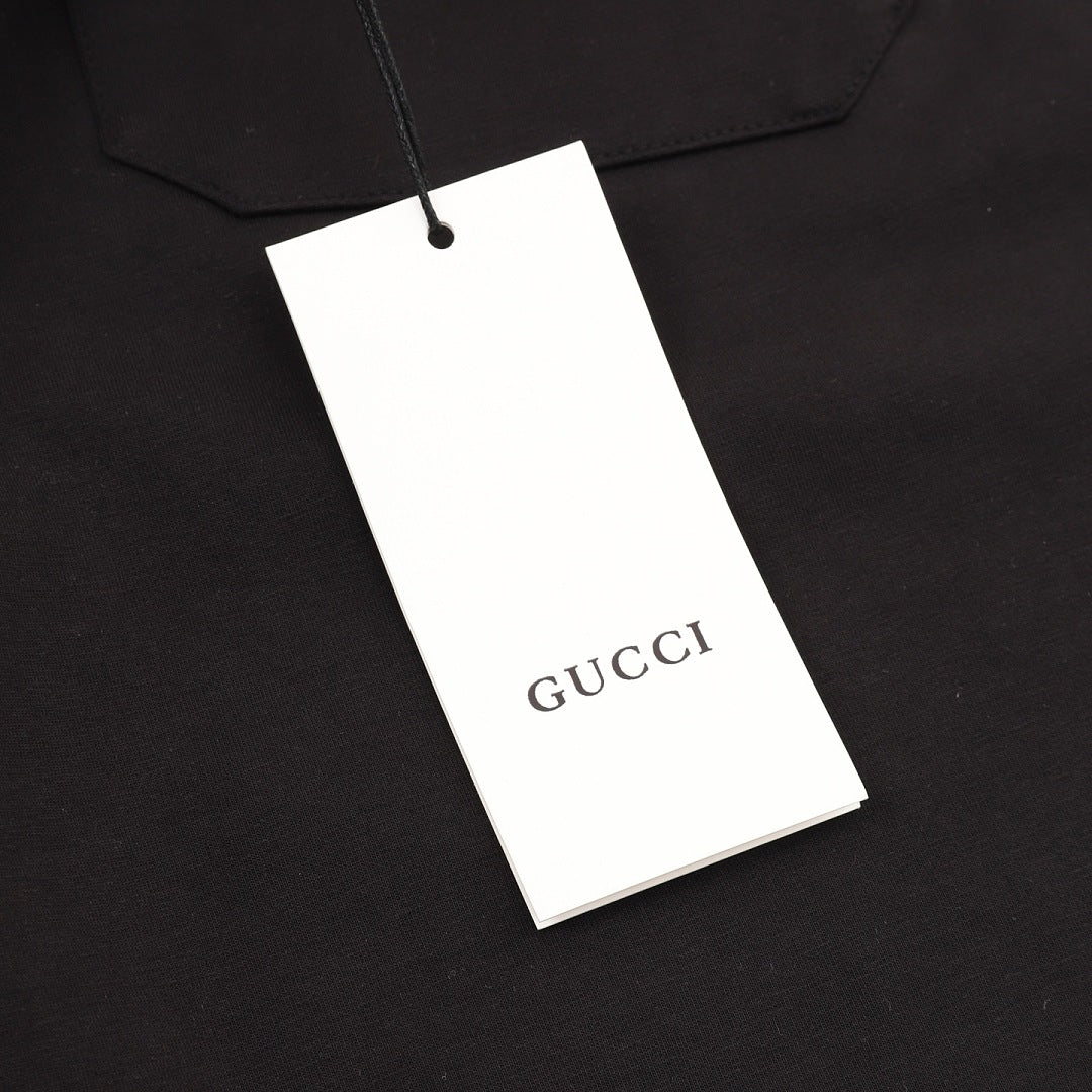 Gucci Embroidered Athletic Shorts with Red and Green Webbing Paneling