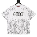 GUCCI 2026 New Arrival: All-Over Digital Print Twig Motif T-Shirt