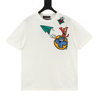Louis Vuitton Airplane Jacquard Knit Short-Sleeve Top