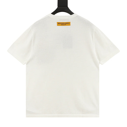 Louis Vuitton Airplane Jacquard Knit Short-Sleeve Top