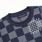 Louis Vuitton's new Damier patchwork knit short-sleeved shirt