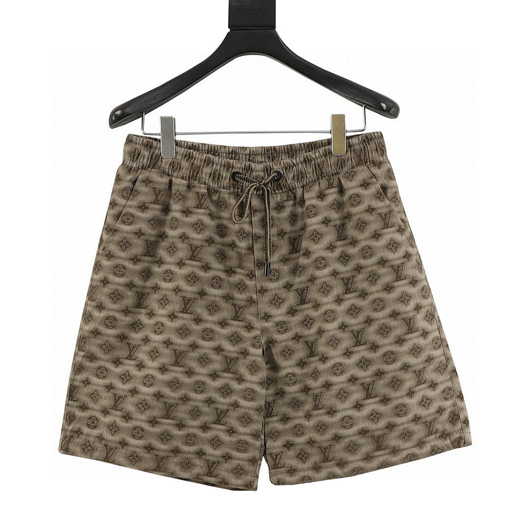 Louis Vuitton Blurred Letter Print Shorts