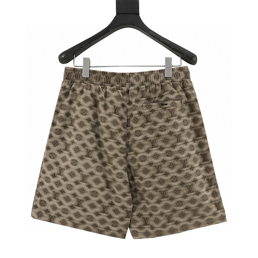 Louis Vuitton Blurred Letter Print Shorts