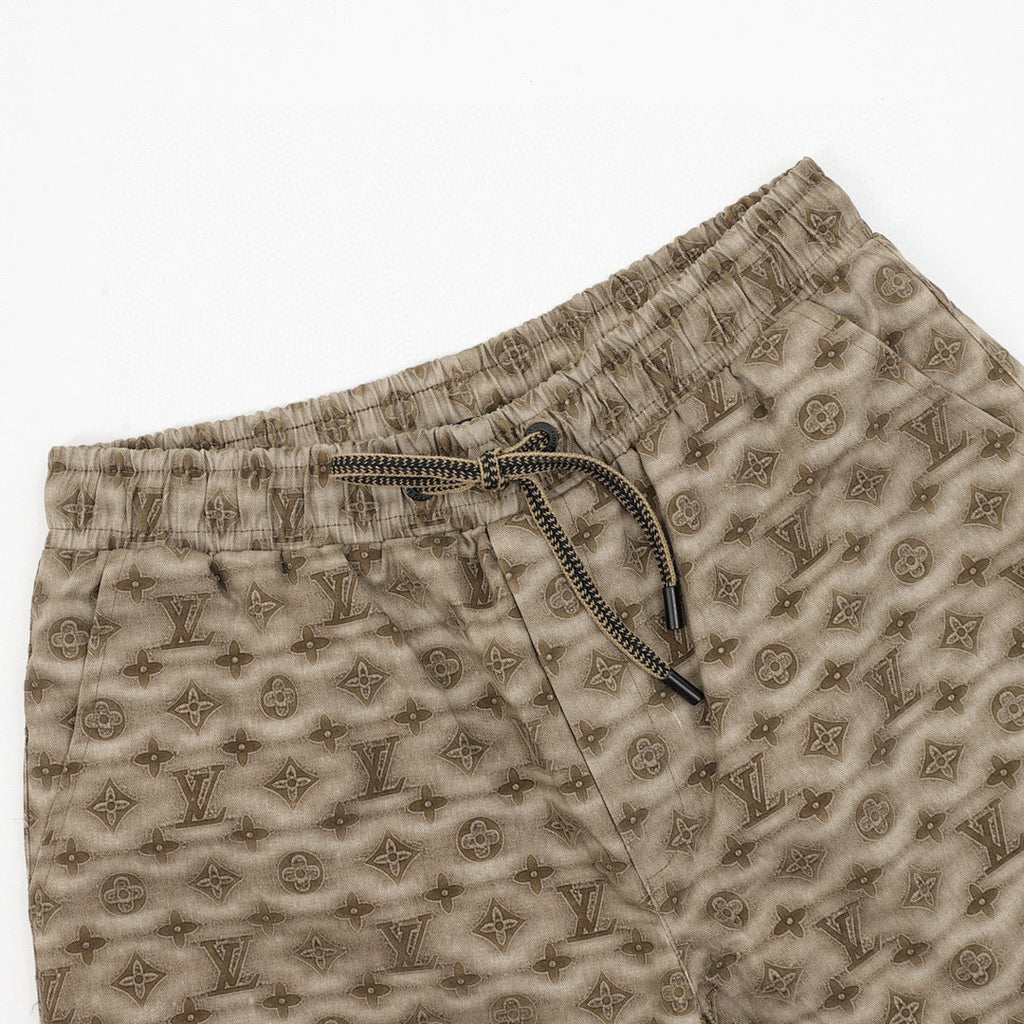 Louis Vuitton Blurred Letter Print Shorts