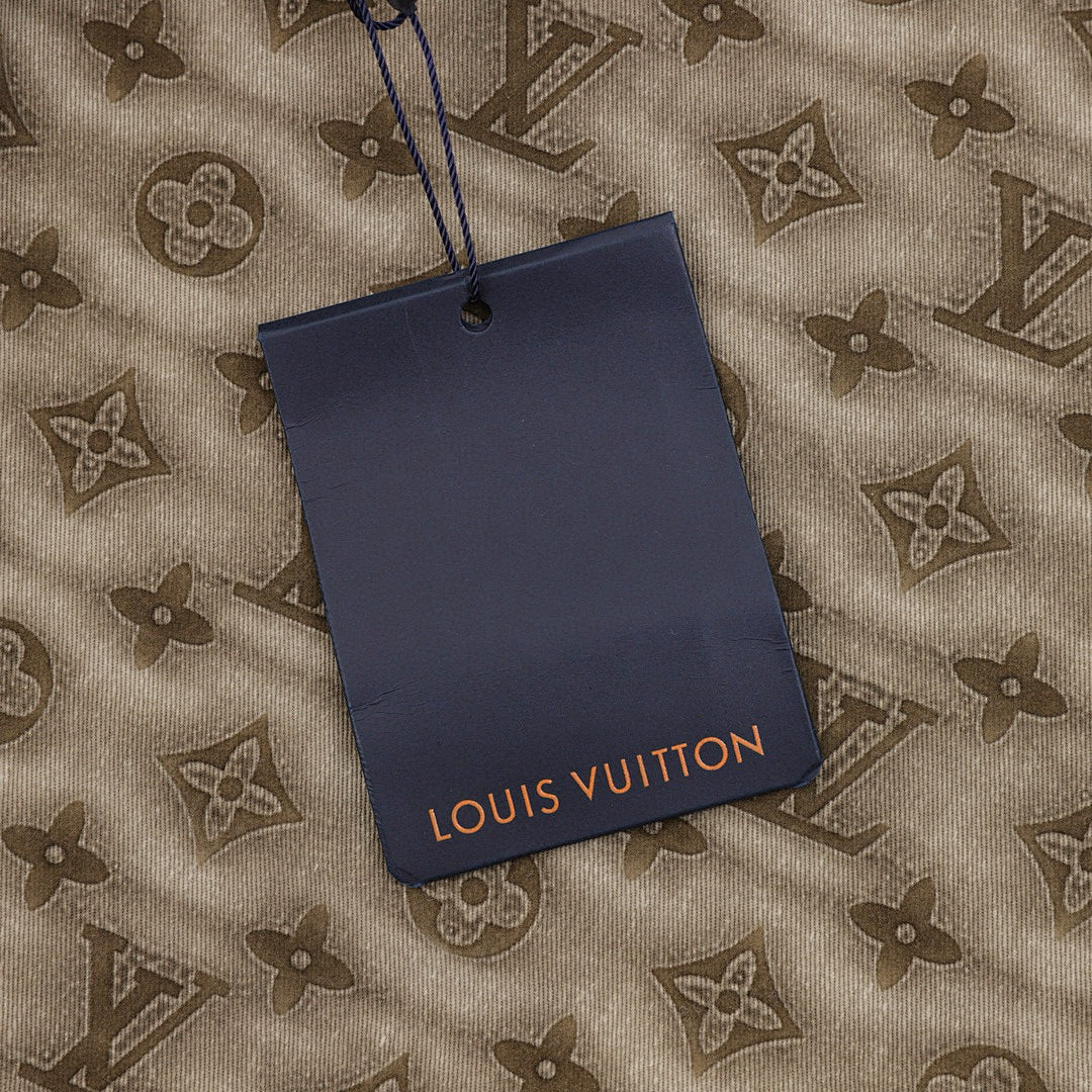 Louis Vuitton Blurred Letter Print Shorts
