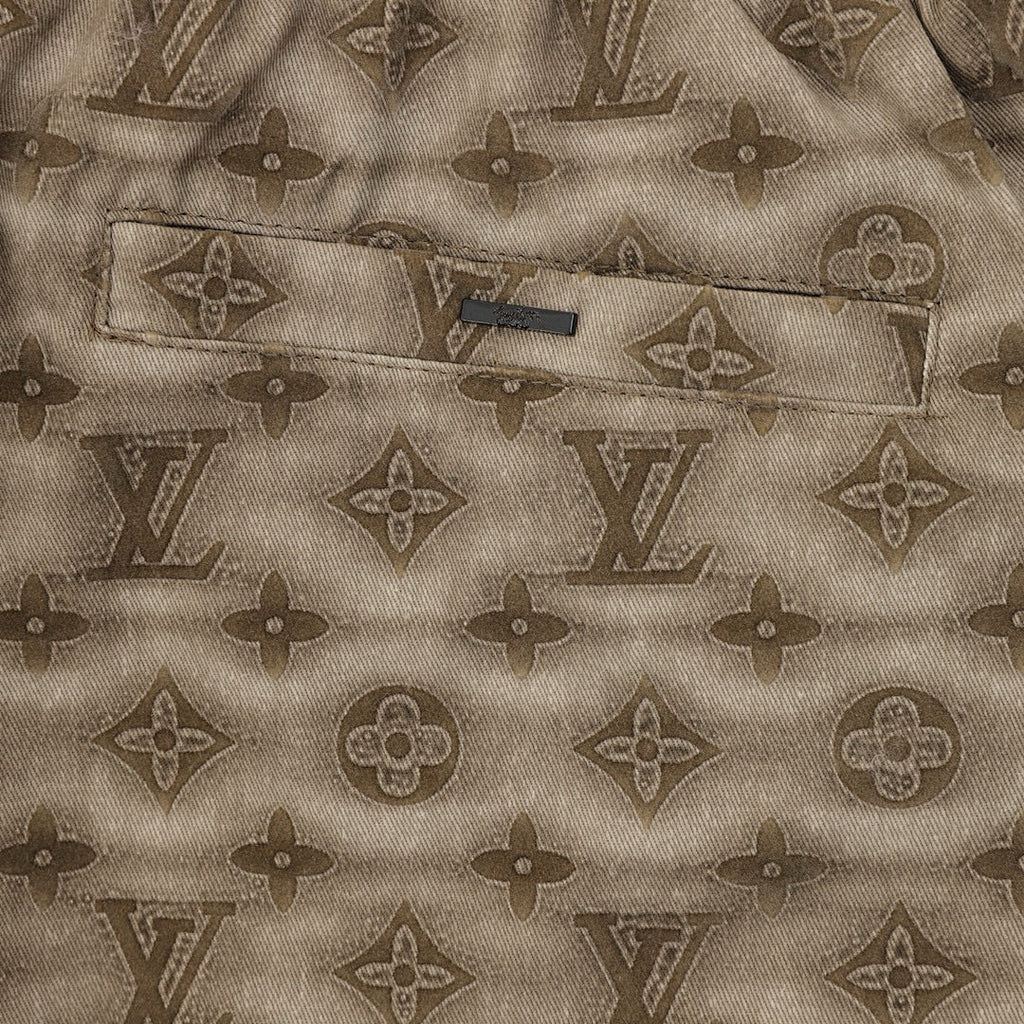 Louis Vuitton Blurred Letter Print Shorts