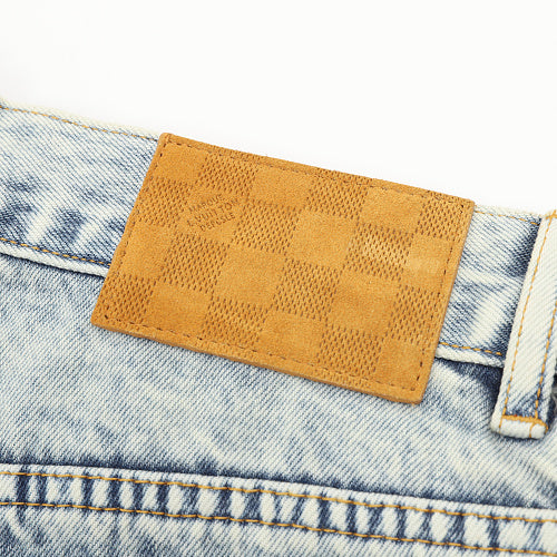 Louis Vuitton Denim Shorts with Embroidered Back Pocket Logo