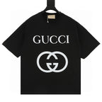 Gucci Classic Interlocking Double G Print Short-Sleeve Top
