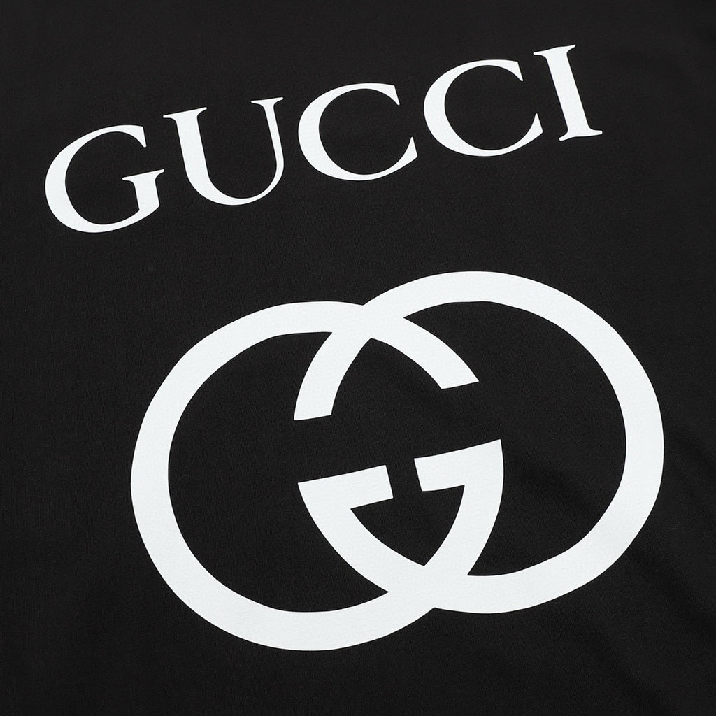 Gucci Classic Interlocking Double G Print Short-Sleeve Top