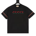 Gucci 3D Embroidered Web Short-Sleeve Top