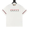 Gucci 3D Embroidered Web Short-Sleeve Top