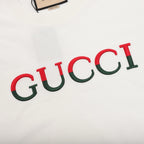 Gucci 3D Embroidered Web Short-Sleeve Top