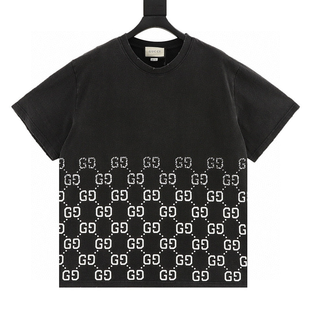 GUCCI Double GG Print Gradient T-Shirt
