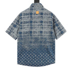 Louis Vuitton Plaid Gradient Jacquard Denim Shirt