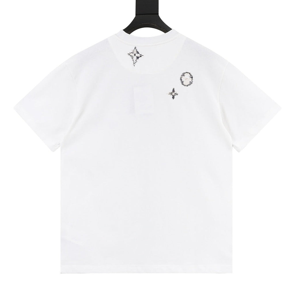 Louis Vuitton Monogram-embroidered short-sleeve top