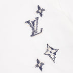 Louis Vuitton Monogram-embroidered short-sleeve top