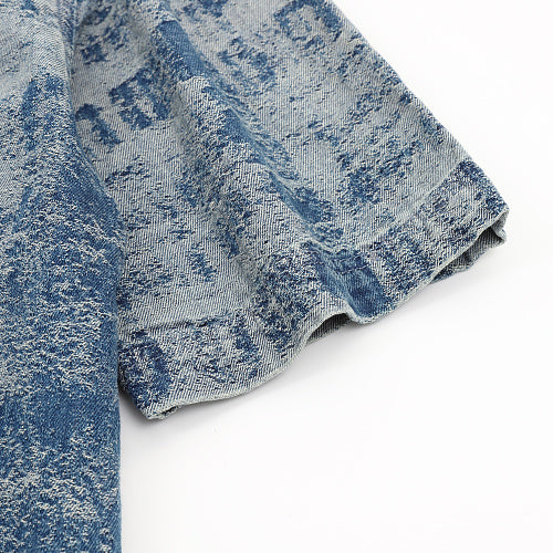 Louis Vuitton Plaid Gradient Jacquard Denim Shirt