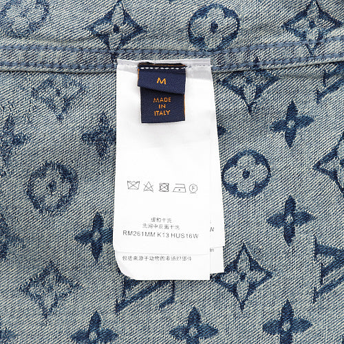 Louis Vuitton Plaid Gradient Jacquard Denim Shirt