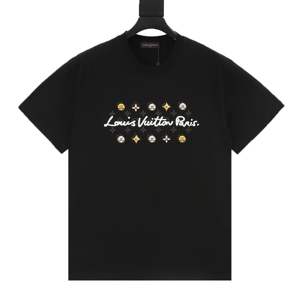 Louis Vuitton Daisy Letter Print Short-Sleeve