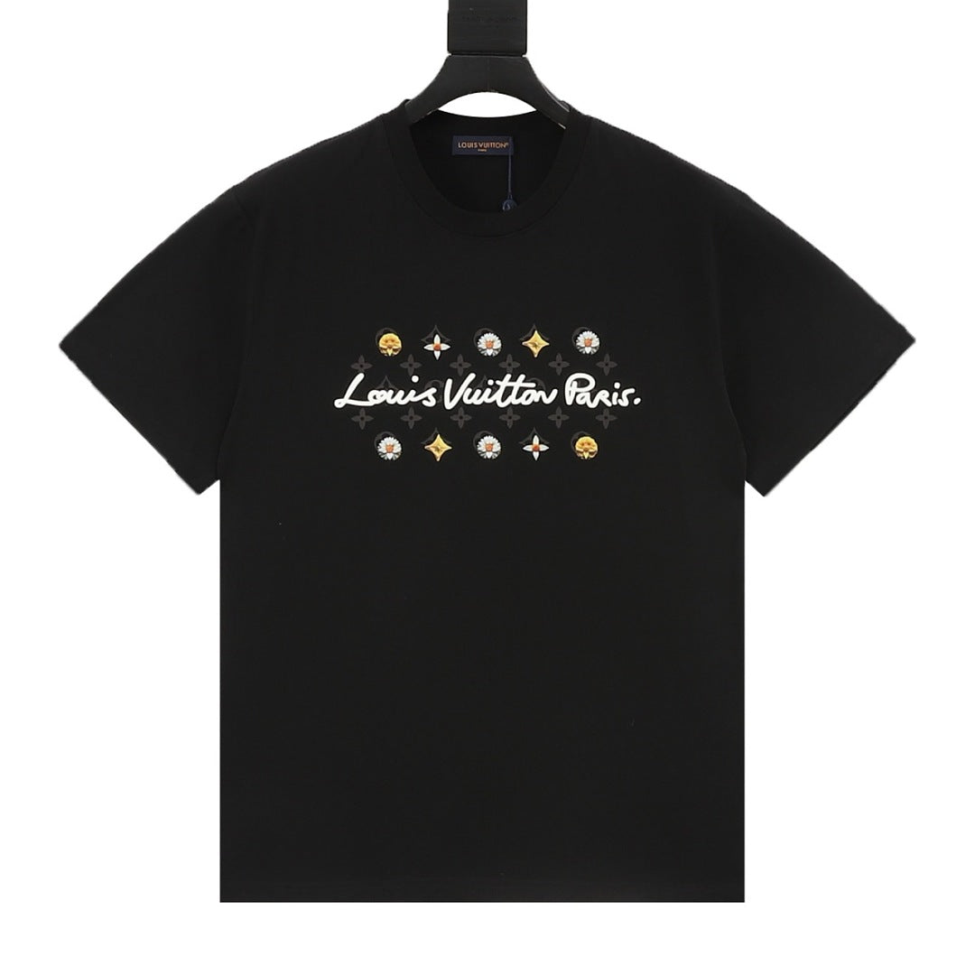 Louis Vuitton Daisy Letter Print Short-Sleeve