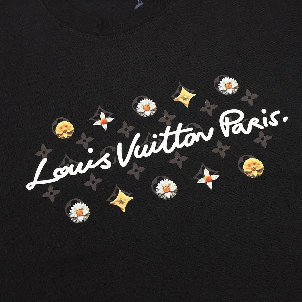 Louis Vuitton Daisy Letter Print Short-Sleeve