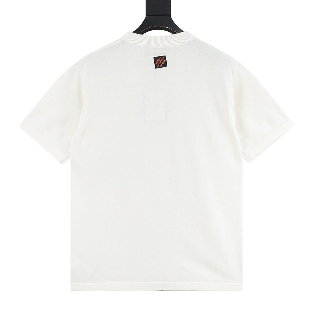 Louis Vuitton Short-Sleeved Knit Top with Gesture Motif