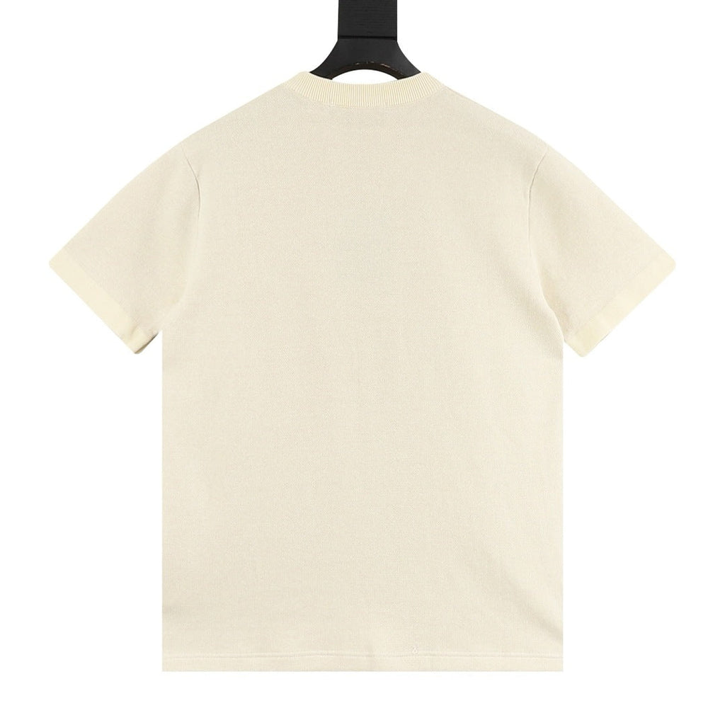 Louis Vuitton Monogram Clover Jacquard Knit Short-Sleeve Top