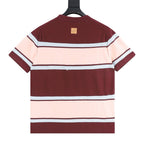 Louis Vuitton Striped Short-Sleeve Top with Embroidered Logo