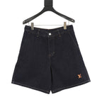 Louis Vuitton Denim Shorts with Leather Label