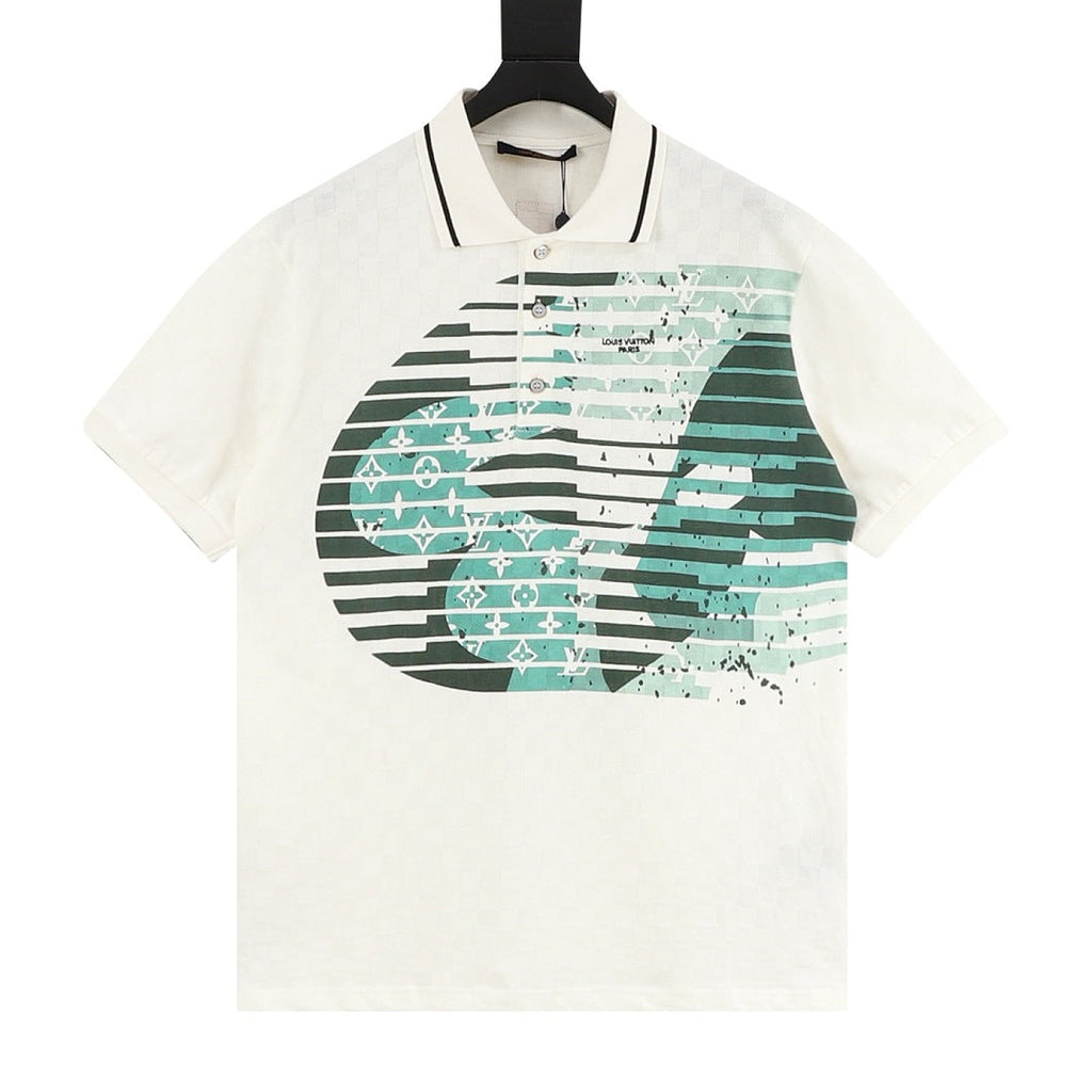 Louis Vuitton Damier-pattern polo shirt