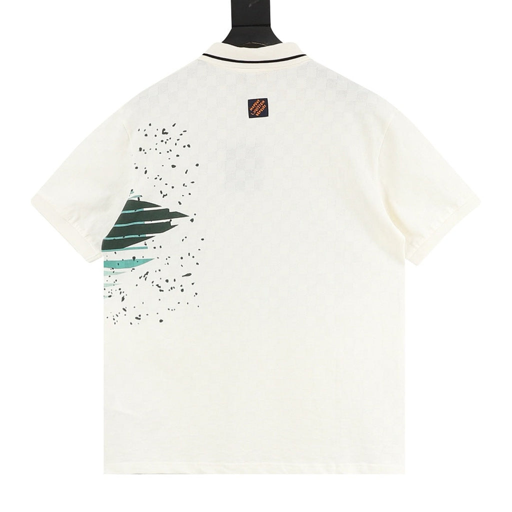 Louis Vuitton Damier-pattern polo shirt