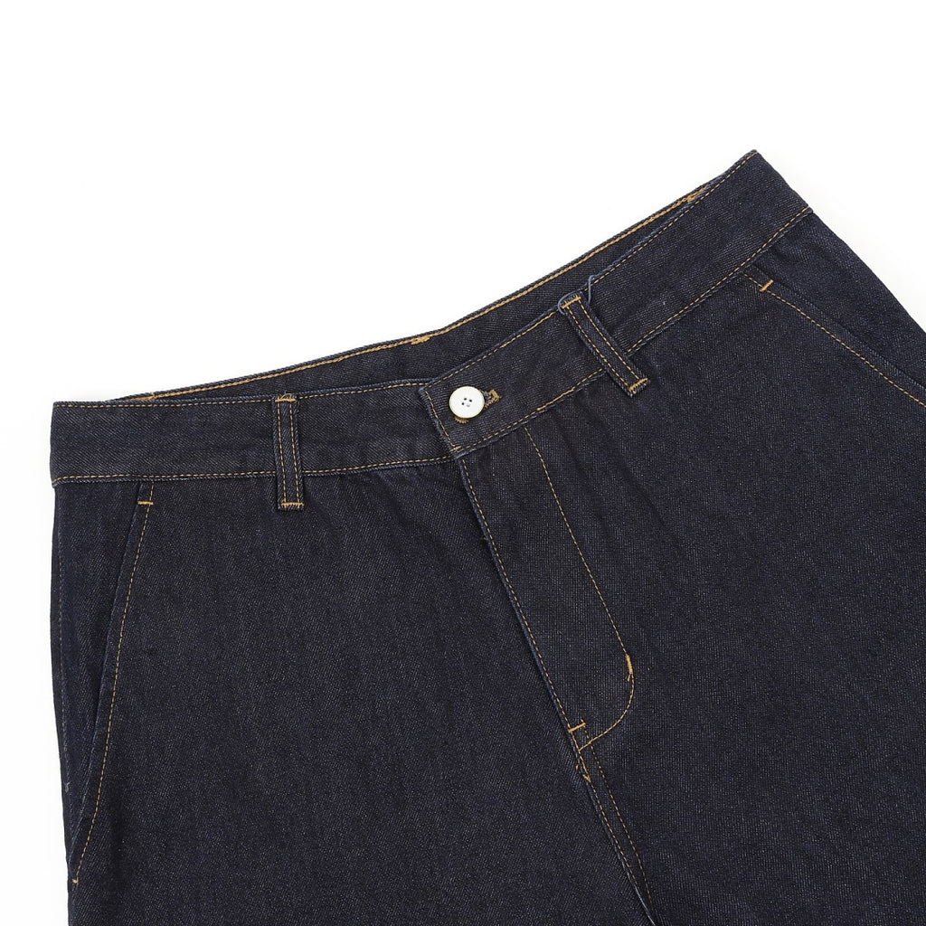 Louis Vuitton Denim Shorts with Leather Label