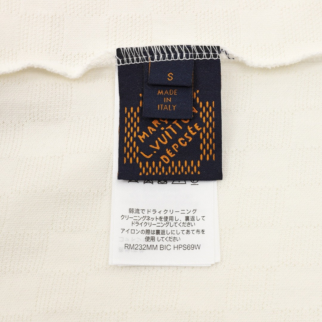 Louis Vuitton Damier-pattern polo shirt