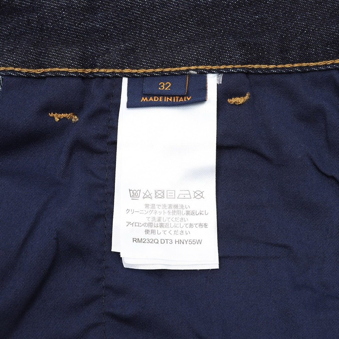 Louis Vuitton Denim Shorts with Leather Label