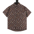 Louis Vuitton Short-Sleeved Shirt with Monogram and Daisy Allover Print